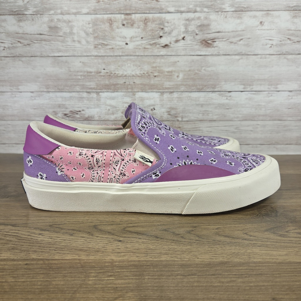 Straye Ventra XR Mixed Rags Purple And Pink Slip-on Skate Shoes Mens Size 10.5